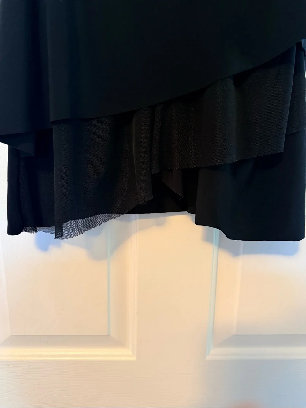 Miraclesuit Black Layered Mesh Yoke tankini swim Top